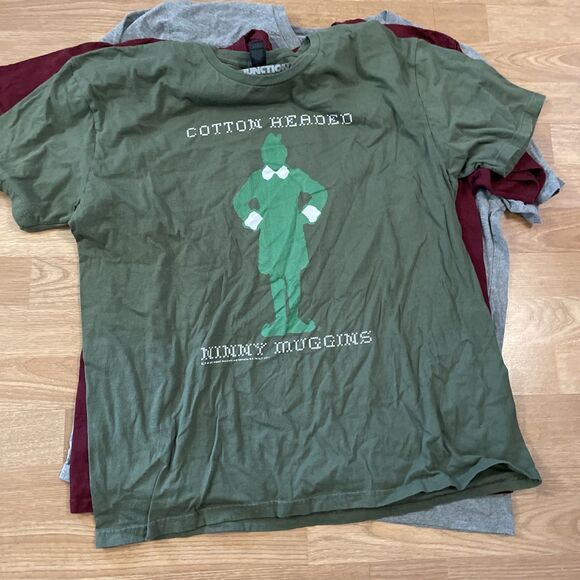 Mens Christmas Shirt LOT Size XL Lot Of 6 Tees ELF Star Wars Santa - Picture 12 of 15